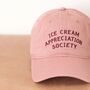 'Ice Cream Appreciation Society' Cotton Baseball Cap, thumbnail 6 of 12