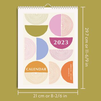 2023 Life In Colour Wall Calendar | A4 Calendar, 8 of 8
