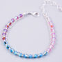Rainbow Crystal Bead Bracelet, thumbnail 5 of 11