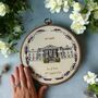 Personalised Embroidered Wedding Venue Portrait, thumbnail 1 of 12