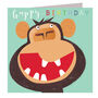 Laser Cut Monkey Birthday Card, thumbnail 2 of 5