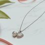 Pearl Shell Necklace – Opens To Reveal A Pearl, Silver Plated With Cubic Zirconia Detail, thumbnail 1 of 8