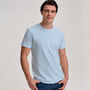 Two Pack Navy And Pale Blue Organic Plain T Shirts, thumbnail 5 of 7
