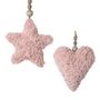 Pink Fabric Hanging Heart Star Girls Room Decoration, thumbnail 2 of 5