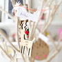 Wooden Reindeer Christmas Decoration, thumbnail 1 of 6