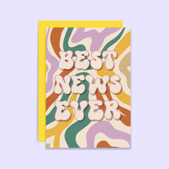 Best News Ever Congratulations Card | New Job | Retro, 3 of 3