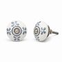 Round Shaped Misty Bloom Ceramic Drawer Knob, thumbnail 1 of 9