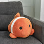 Soft Cuddly Giant Handwarmer Cozy Clown Fish, thumbnail 1 of 2