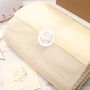 Luxury Baby Girl Dusky Rose And Cream Knitted Gift Box, thumbnail 8 of 12