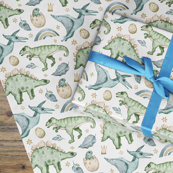 Dino Wrapping Paper Roll Or Folded, 2 of 3