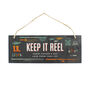 Personalised Keep It Reel Hanging Plaque Fishing Gift, thumbnail 2 of 6