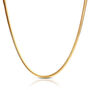 Flat Snake Six.2mm Necklace – Gold Plated, thumbnail 1 of 3