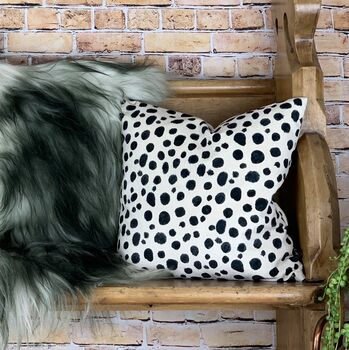 Dalmatian Print Velvet Cushions, 4 of 12