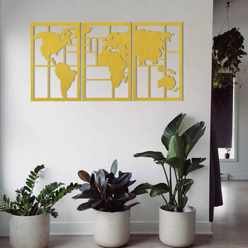 Global Explorer: Wooden World Map For Living Spaces, 12 of 12