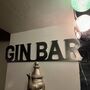 Gin Bar Word Metal Art Sign, thumbnail 2 of 12