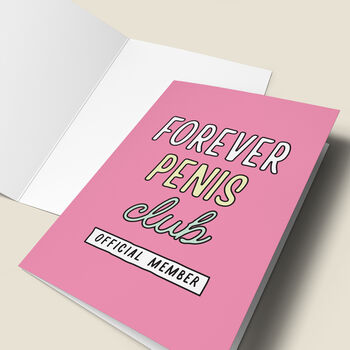 'Forever Penis Club Official Member' Engagement Card, 4 of 4