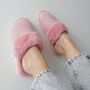 Pink Luxury Sheepskin Mule Slippers, thumbnail 1 of 12