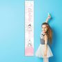 Personalised Fairy Princess Height Chart, thumbnail 1 of 2