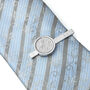 Personalised Silver Plated Lucky Sixpence Tie Clip, thumbnail 5 of 6