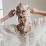 Harriet Bridal Wedding Wild Rose Flower Hair Pins, thumbnail 5 of 7