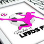 Personalised Girls Football Poster, thumbnail 3 of 5