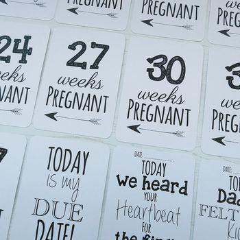 Classic Pregnancy Milestone Cards, 5 of 6