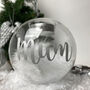 Personalised Feather Glass Memorial Tea Light Holder, thumbnail 4 of 6