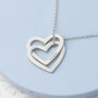 Personalised Entwined Hearts Necklace, thumbnail 1 of 12