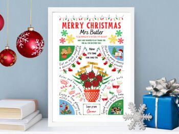 Personalised Christmas End Of Term Teacher Gift, 2 of 5