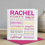 Personalised Birthday Card Any Age, 30th, 40th, 50th, thumbnail 2 of 3