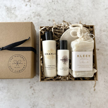 Luxe Hand Cream, Body Lotion And Soap Natural Gift Set, 10 of 10