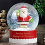 Personalised Santa Snow Globe, thumbnail 1 of 2