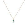 Celestial Tiara Charm With Turquoise Silver And Gold, thumbnail 2 of 4