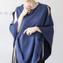 Personalised Open Shoulder Fine Knit Poncho, thumbnail 2 of 9