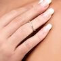 Rose Gold Vermeil Plated Midi Wave Ring, thumbnail 2 of 5