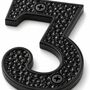 Black Brass Door Number Three Plaque, thumbnail 8 of 9