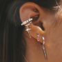 Prairie Star Charm Hoop Earrings, thumbnail 2 of 6