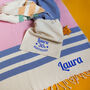 Personalised Cotton Throw, Second Anniversary Gift, thumbnail 1 of 12