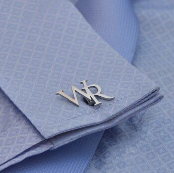 Personalised Men’s Monogram Initial Cufflinks, 3 of 5