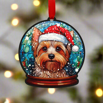 Yorkshire Terrier Dog Tree Decoration, 2 of 2