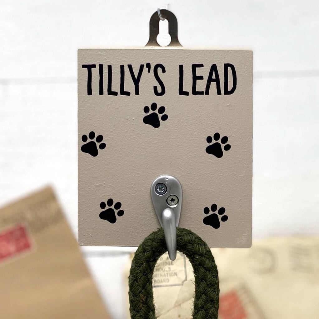 Chunky Personalised Dogs Lead Hook, 1 of 3