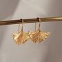 Ginkgo Leaf Statement Earrings, thumbnail 2 of 4