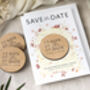 Save The Date Magnet Cards Summer Wedding Wildflower, thumbnail 8 of 10