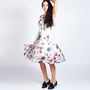 Lavinia 50s Style Dress In Floral Print, thumbnail 7 of 11