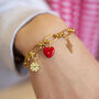 Create Your Own Chunky Gold Charm Bracelet, thumbnail 1 of 5