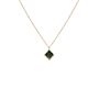 Rose Gold Pendant Birthstone Necklace May Emerald, thumbnail 5 of 6