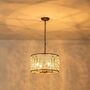 Four Light Sparkling Crystal Glass Statement Chandelier, thumbnail 2 of 10