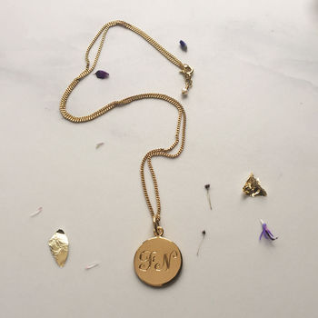 Double Initial Necklace In Silver And Gold, 3 of 7