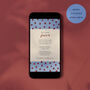 Digital Download Birthday Party Invite With Polka Dot Border, thumbnail 1 of 6
