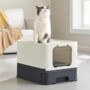 Hidden Cat Litter Box For Large Cats Anti Leaking, thumbnail 1 of 12